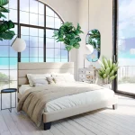 Elison+Platform+Bed+with+Fabric+Upholstered+Headboard+and+Wooden+Slats