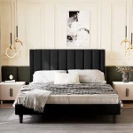 Ozella+Upholstered+Platform+Bed